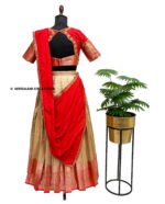 SITA Kriti - Traditional Silk Embroidered Lehenga Set - Image 5