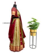 SITA Kriti - Traditional Silk Embroidered Lehenga Set - Image 3