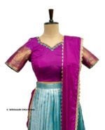 SITA Kriti - Traditional Silk Embroidered Lehenga Set - Image 2