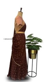 SITARA - Brocade & Chiffon Embroidered Lehenga Set - Image 2