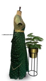 SITARA – Brocade & Chiffon Embroidered Lehenga Set - Image 2