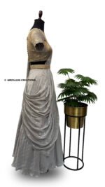 SITARA – Brocade & Chiffon Embroidered Lehenga Set - Image 2